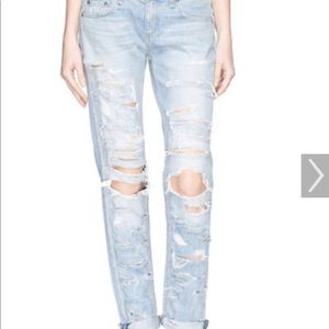 Rag and bone distressed extreme Dre jeans